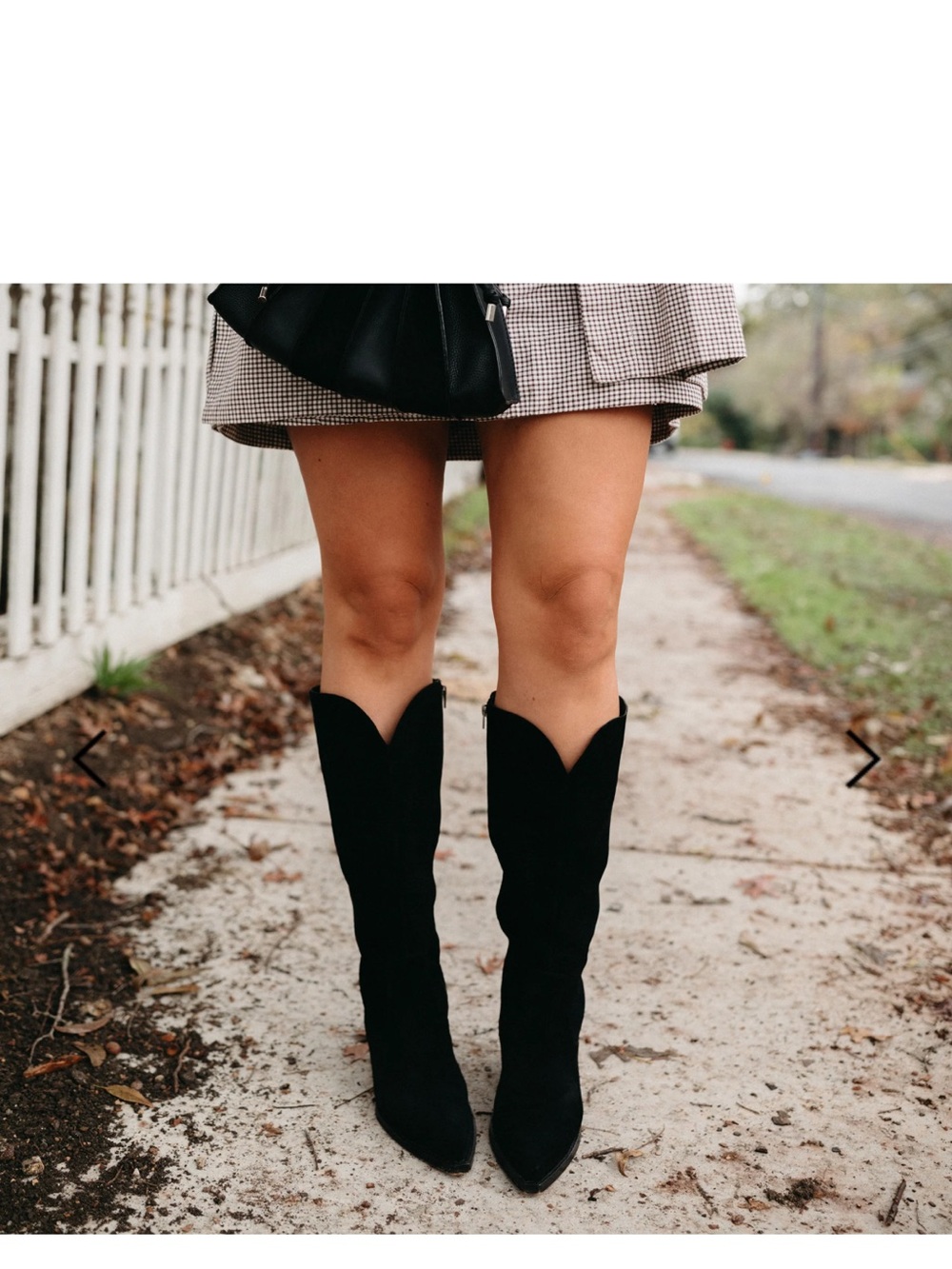 Dolce Vita Raj wide calf Black Pointed-Toe suede Boots